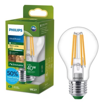 LED prigušivačka žarulja ULTRAEFFICIENT VINTAGE Philips A60 E27/2,3W/230V 2700K