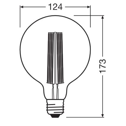 LED prigušivačka žarulja VINTAGE FILAMENT E27/5,8W/230V 2200K - Osram