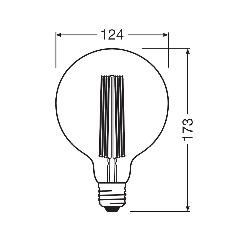 LED prigušivačka žarulja VINTAGE FILAMENT E27/5,8W/230V 2200K - Osram