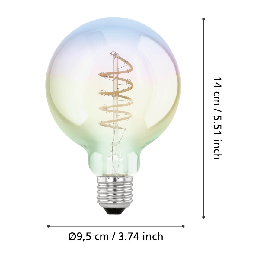 LED prigušivačka žarulja VINTAGE G95 E27/4W/230V 2000K - Eglo 110207