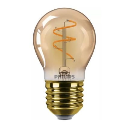 LED prigušivačka žarulja VINTAGE Philips P45 E27/3,1W/230V 2200K CRI 90