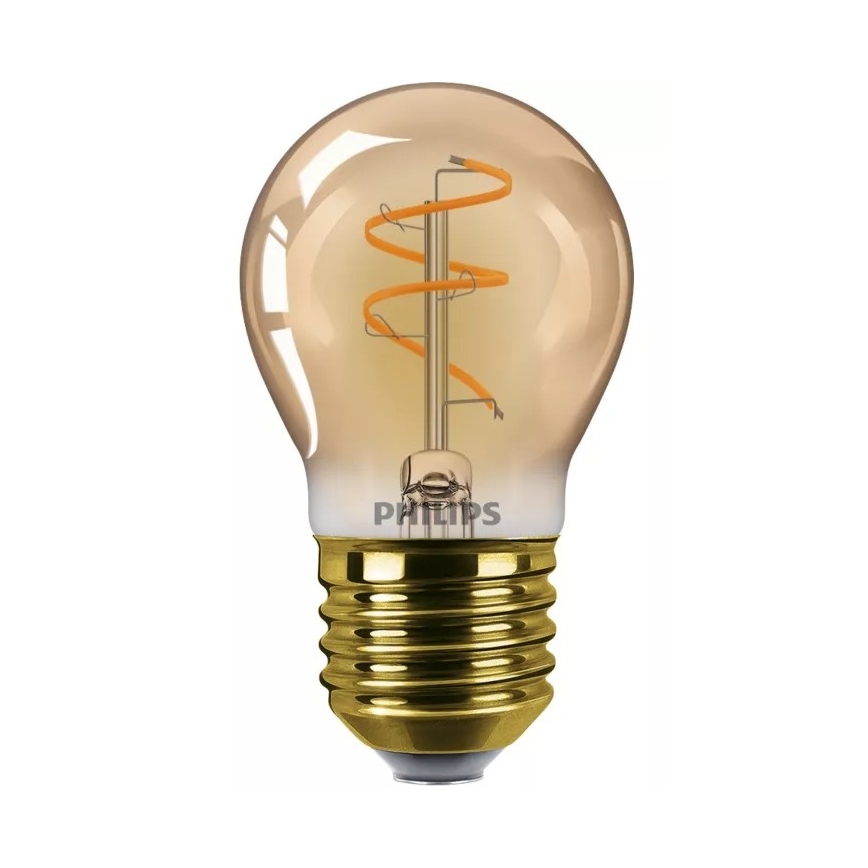 LED prigušivačka žarulja VINTAGE Philips P45 E27/3,1W/230V 2200K CRI 90