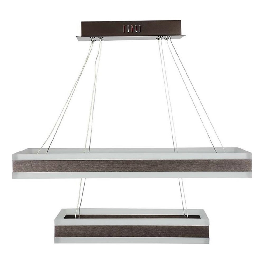 LED prigušivački luster na užetu LED/113W/230V 3000K smeđa