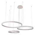 LED prigušivački luster na užetu LED/125W/230V 3000-6500K promjer 80 cm + daljinski upravljač