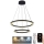 LED prigušivački luster na užetu LED/130W/230V 3000-6500K promjer 60 cm + daljinski upravljač
