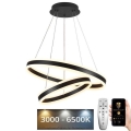 LED prigušivački luster na užetu LED/135W/230V 3000-6500K promjer 60 cm + daljinski upravljač