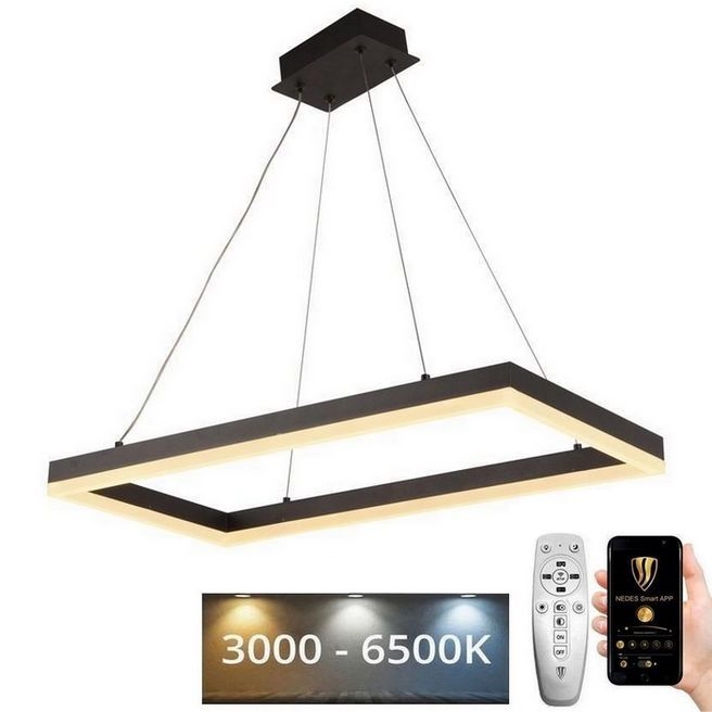 LED prigušivački luster na užetu LED/40W/230V 3000-6500K + daljinski upravljač