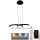 LED prigušivački luster na užetu LED/50W/230V 3000-6500K + daljinski upravljač
