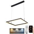 LED prigušivački luster na užetu LED/55W/230V 3000-6500K + daljinski upravljač