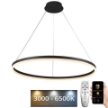 LED prigušivački luster na užetu LED/55W/230V 3000-6500K promjer 80 cm + daljinski upravljač