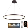LED prigušivački luster na užetu LED/55W/230V 3000-6500K promjer 80 cm + daljinski upravljač
