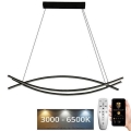 LED prigušivački luster na užetu LED/70W/230V 3000-6500K + daljinski upravljač