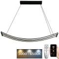 LED prigušivački luster na užetu LED/70W/230V 3000-6500K + daljinski upravljač
