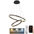 LED prigušivački luster na užetu LED/70W/230V 3000-6500K promjer 60 cm + daljinski upravljač