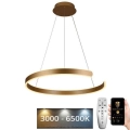 LED prigušivački luster na užetu LED/70W/230V 3000-6500K promjer 60 cm + daljinski upravljač