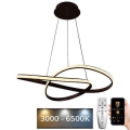 LED prigušivački luster na užetu LED/70W/230V 3000-6500K promjer 60 cm + daljinski upravljač