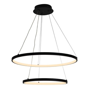LED prigušivački luster na užetu LED/75W/230V 3000-6500K promjer 60 cm + daljinski upravljač