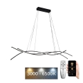 LED prigušivački luster na užetu LED/80W/230V 3000-6500K + daljinski upravljač