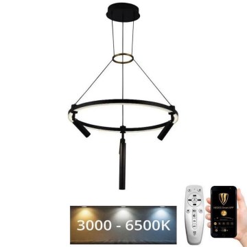 LED prigušivački luster na užetu LED/85W/230V 3000-6500K + daljinski upravljač