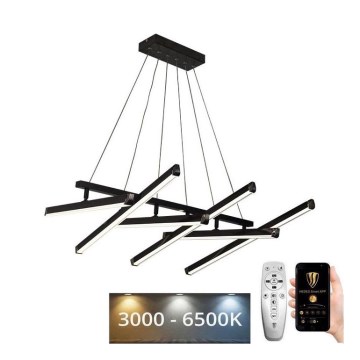 LED prigušivački luster na užetu LED/90W/230V 3000-6500K + daljinski upravljač
