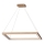 LED prigušivački luster na užetu LEGNO 2xLED/33W/230V hrast