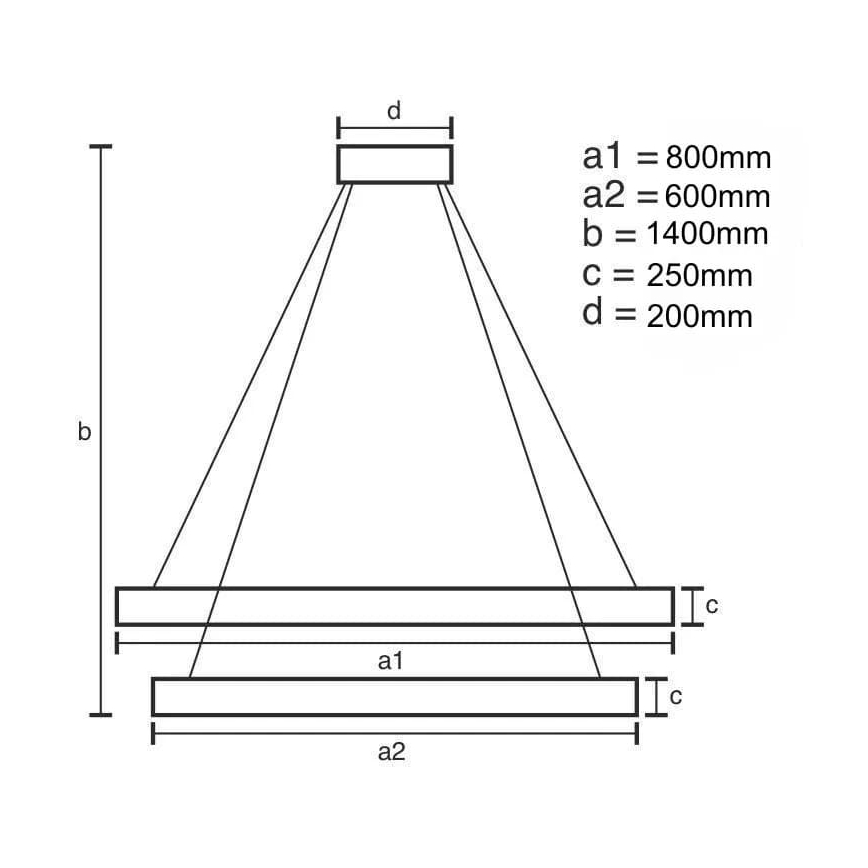 LED Prigušivi kristalni luster na sajli LED/190W/230V 3000-6500K + daljinski upravljač