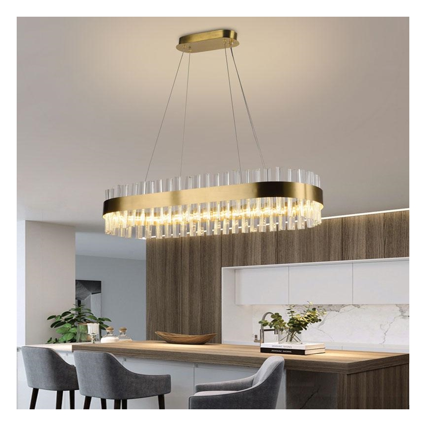 LED Prigušivi kristalni luster na sajli LED/45W/230V 3000-6500K + daljinski upravljač