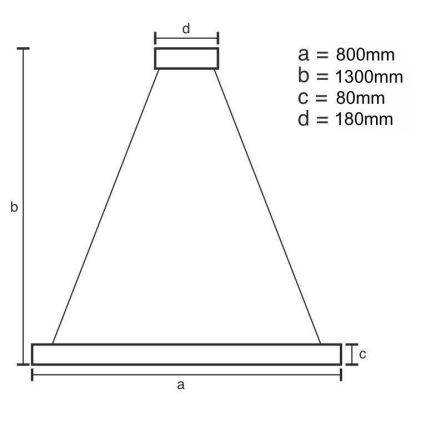 LED Prigušivi kristalni luster na sajli LED/50W/230V 3000-6500K + daljinski upravljač