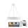 LED Prigušivi kristalni luster na sajli LED/80W/230V 3000-6500K bijela + daljinski upravljač