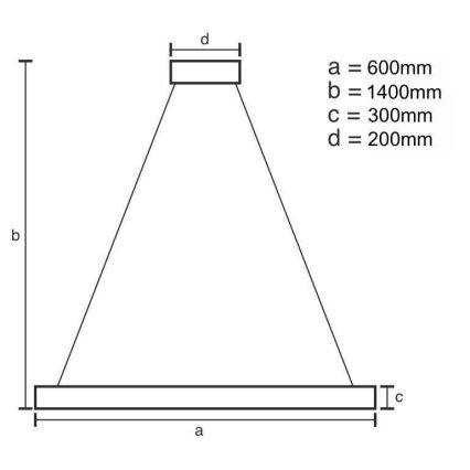 LED Prigušivi kristalni luster na sajli LED/80W/230V 3000-6500K + daljinski upravljač