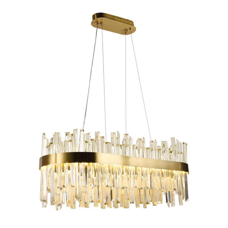 LED Prigušivi kristalni luster na sajli LED/90W/230V 3000-6500K + daljinski upravljač