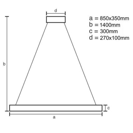 LED Prigušivi kristalni luster na sajli LED/90W/230V 3000-6500K + daljinski upravljač