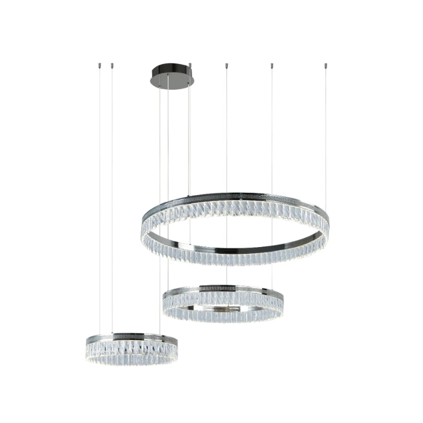 LED kristalni luster s mogućnošću prigušivanja na sajli THALIA LED/120W/230V 3000-6000K + daljinski upravljač