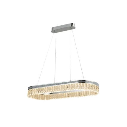 LED kristalni luster na sajli THALIA s mogućnošću prigušivanja LED/50W/230V 3000-6000K + daljinsko upravljanje
