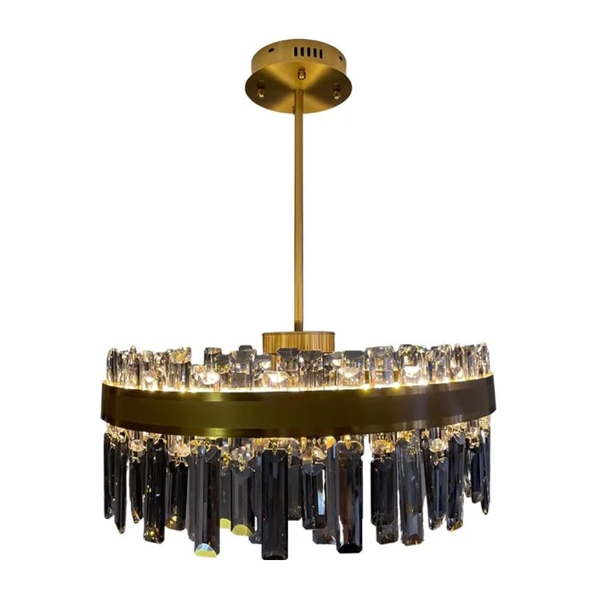 LED Prigušivi kristalni luster na šipci LED/80W/230V 3000-6500K + daljinski upravljač