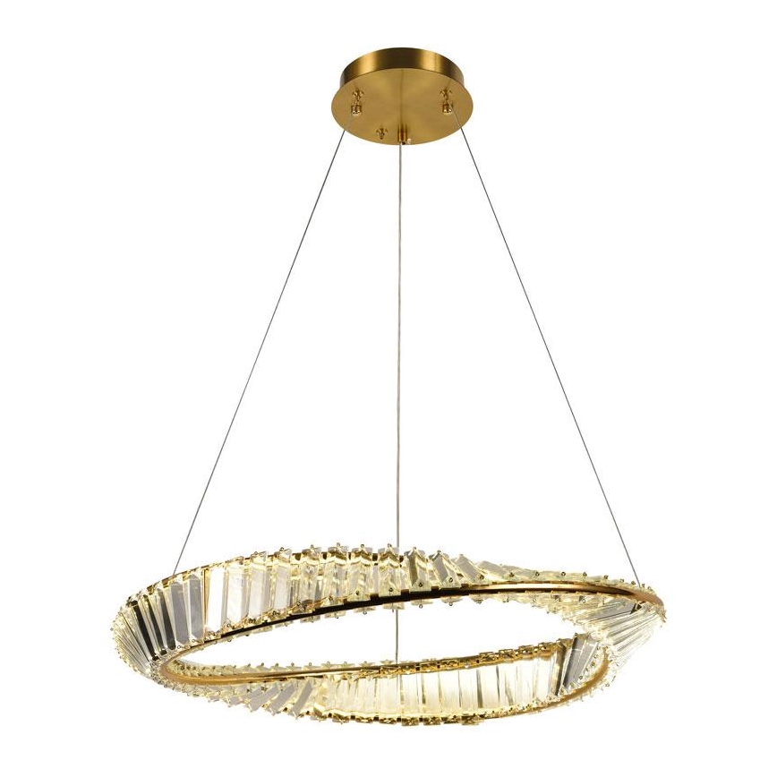 LED prigušivi kristalni luster na užetu LED/40W/230V 3000-6500K + daljinski upravljač