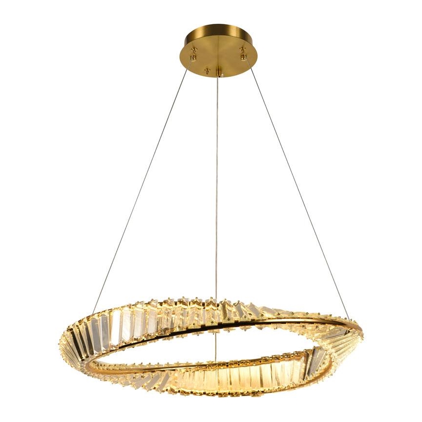 LED prigušivi kristalni luster na užetu LED/40W/230V 3000-6500K + daljinski upravljač