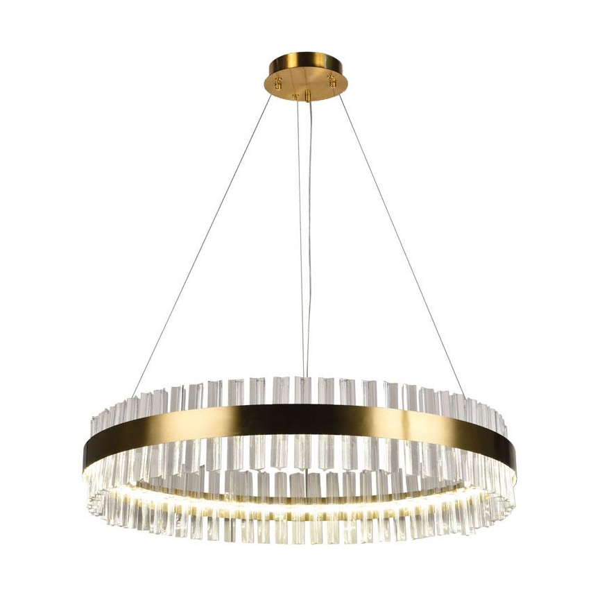 LED prigušivi kristalni luster na užetu LED/55W/230V 3000-6500K + daljinski upravljač