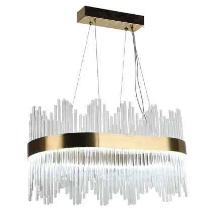 LED prigušivi kristalni luster na užetu LED/70W/230V 3000-6500K + daljinski upravljač