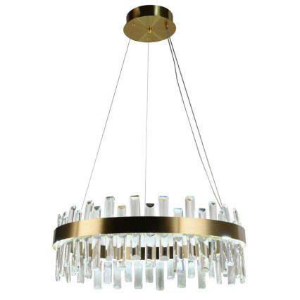 LED prigušivi kristalni luster na užetu LED/80W/230V 3000-6500K + daljinski upravljač