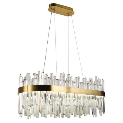 LED prigušivi kristalni luster na užetu LED/90W/230V 3000-6500K + daljinski upravljač
