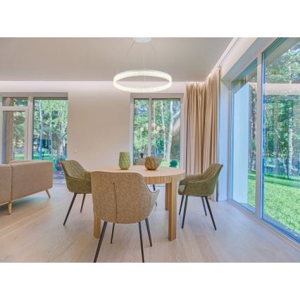 Viseći luster s mogućnošću prigušivanja na sajli ALIANZ LED/45W/230V 3000-6000K promjer 60 cm + daljinski upravljač