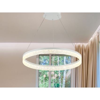 Viseći luster s mogućnošću prigušivanja na sajli ALIANZ LED/45W/230V 3000-6000K promjer 60 cm + daljinski upravljač