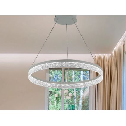 Viseći luster s mogućnošću prigušivanja na sajli ALIANZ LED/45W/230V 3000-6000K promjer 60 cm + daljinski upravljač