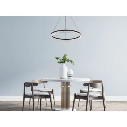 LED prigušivi luster na sajli ALIANZ LED/45W/230V 3000-6000K promjer 60 cm + daljinski upravljač