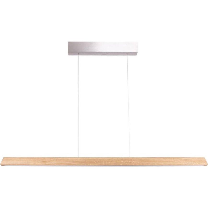 LED Prigušivi luster na sajli DEROTT 3xLED/14W/230V hrast