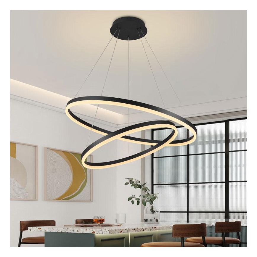 LED Prigušivi luster na sajli LED/100W/230V 3000-6500K + daljinski upravljač