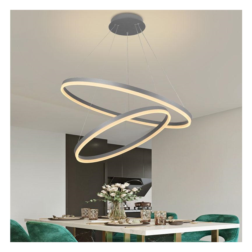 LED Prigušivi luster na sajli LED/100W/230V 3000-6500K + daljinski upravljač