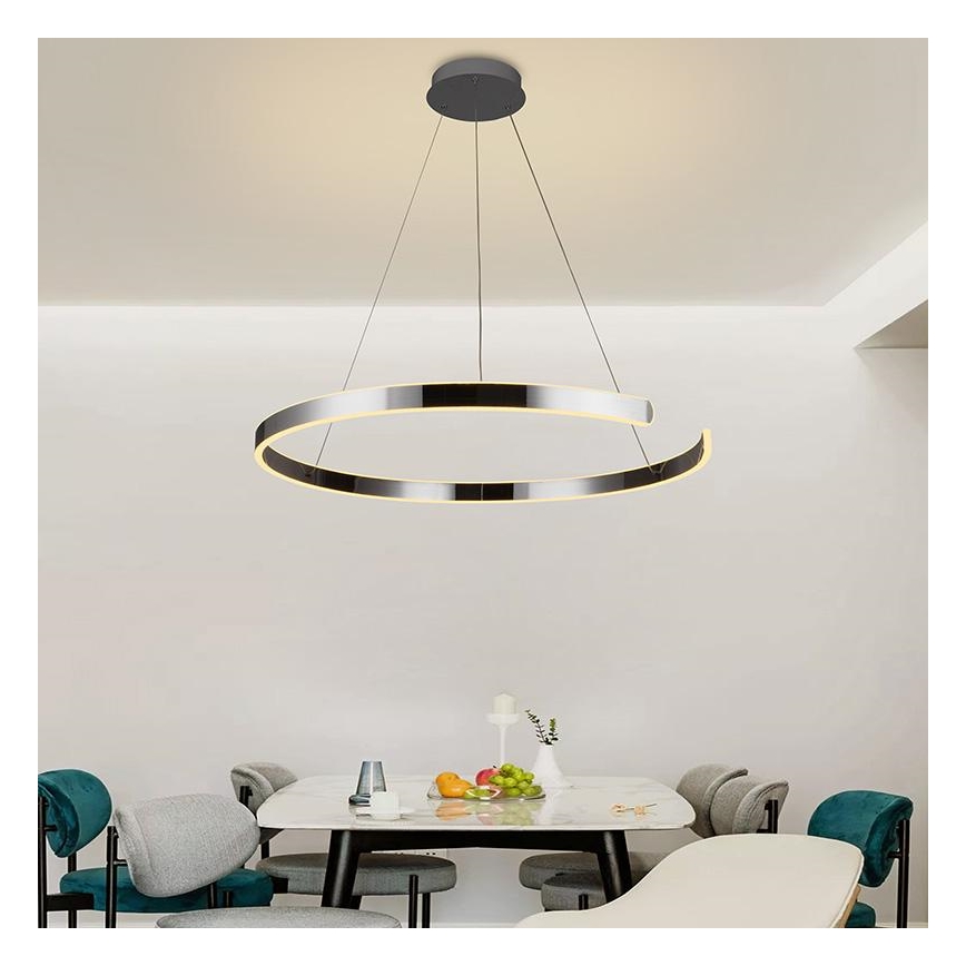 LED Prigušivi luster na sajli LED/100W/230V 3000-6500K + daljinski upravljač