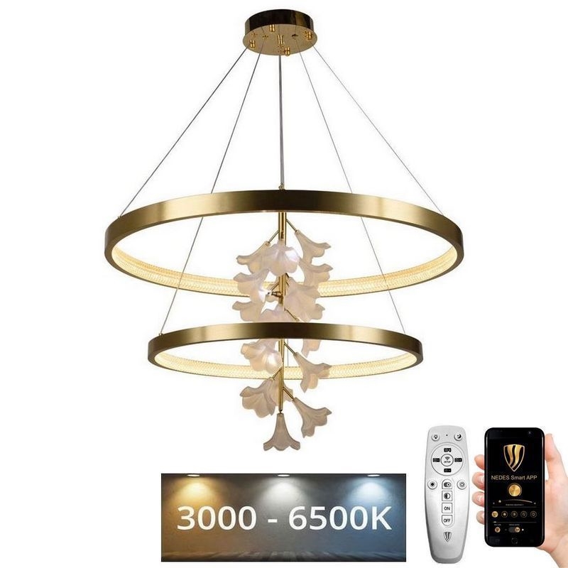 LED Prigušivi luster na sajli LED/100W/230V 3000-6500K + daljinski upravljač